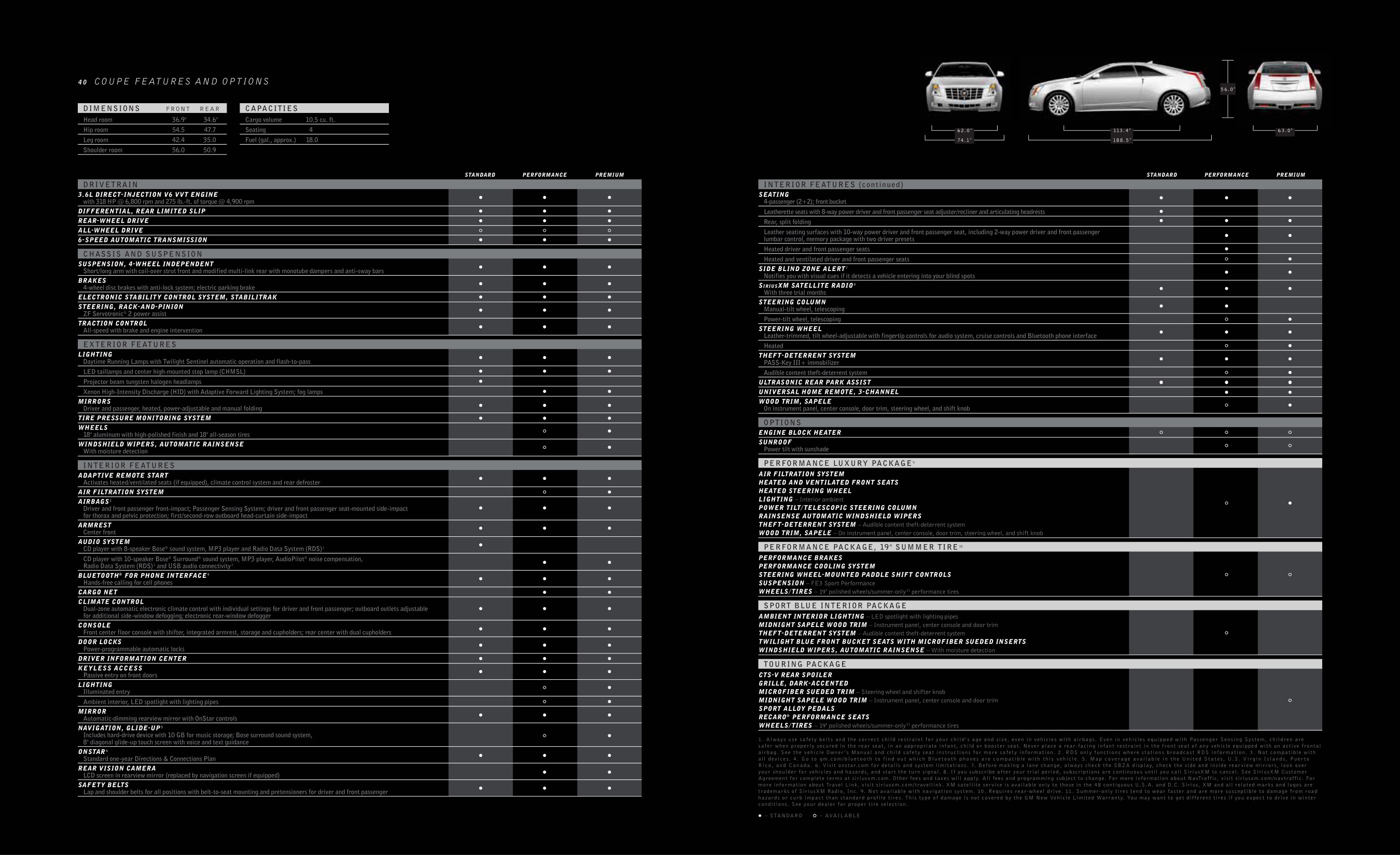 2014 Cadillac CTS Brochure Page 4